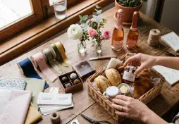 Renda extra com montagem de cestas de café da manhã e presentes personalizados