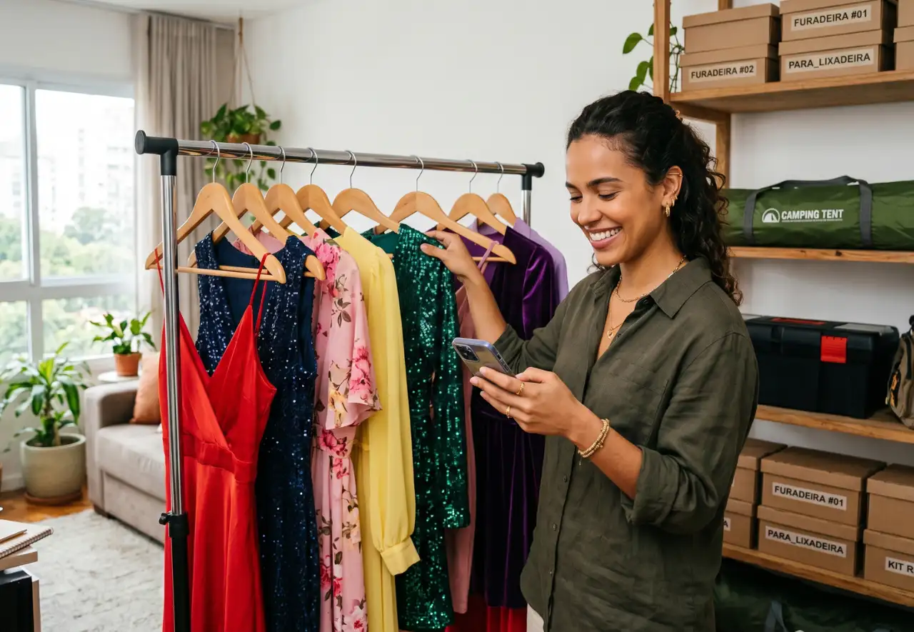 Renda extra com locação de objetos De ferramentas a vestidos de festa
